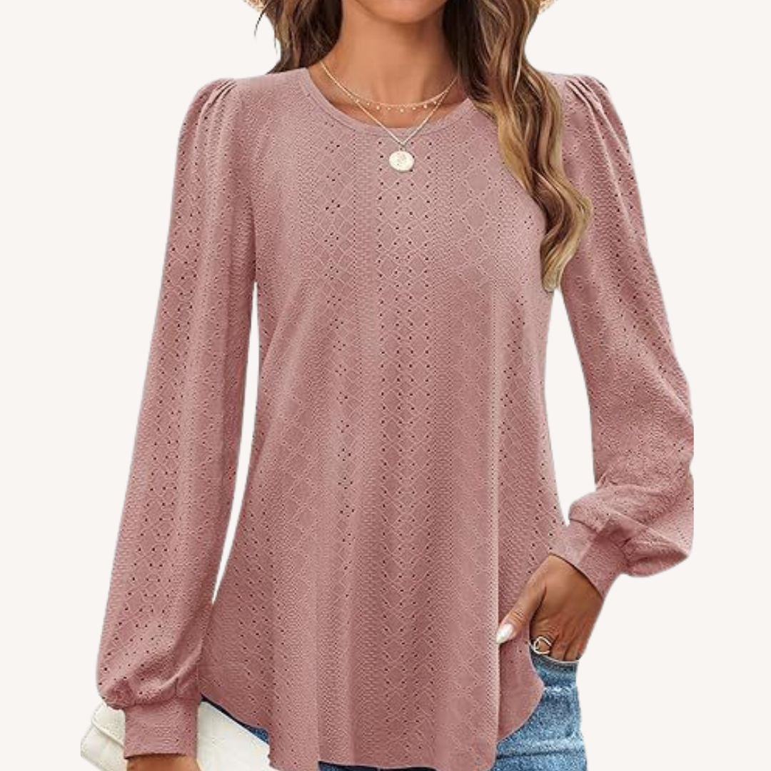 Penny | Loose-Fit Lantern Sleeve T-Shirt