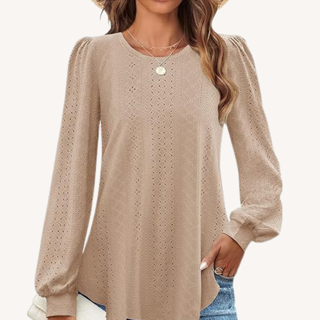 Penny | Loose-Fit Lantern Sleeve T-Shirt