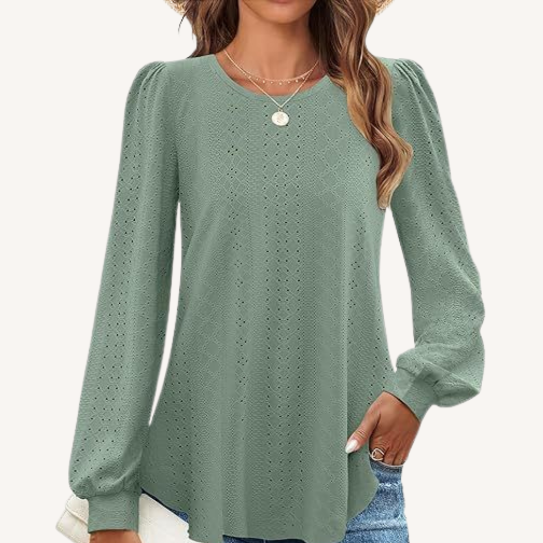 Penny | Loose-Fit Lantern Sleeve T-Shirt