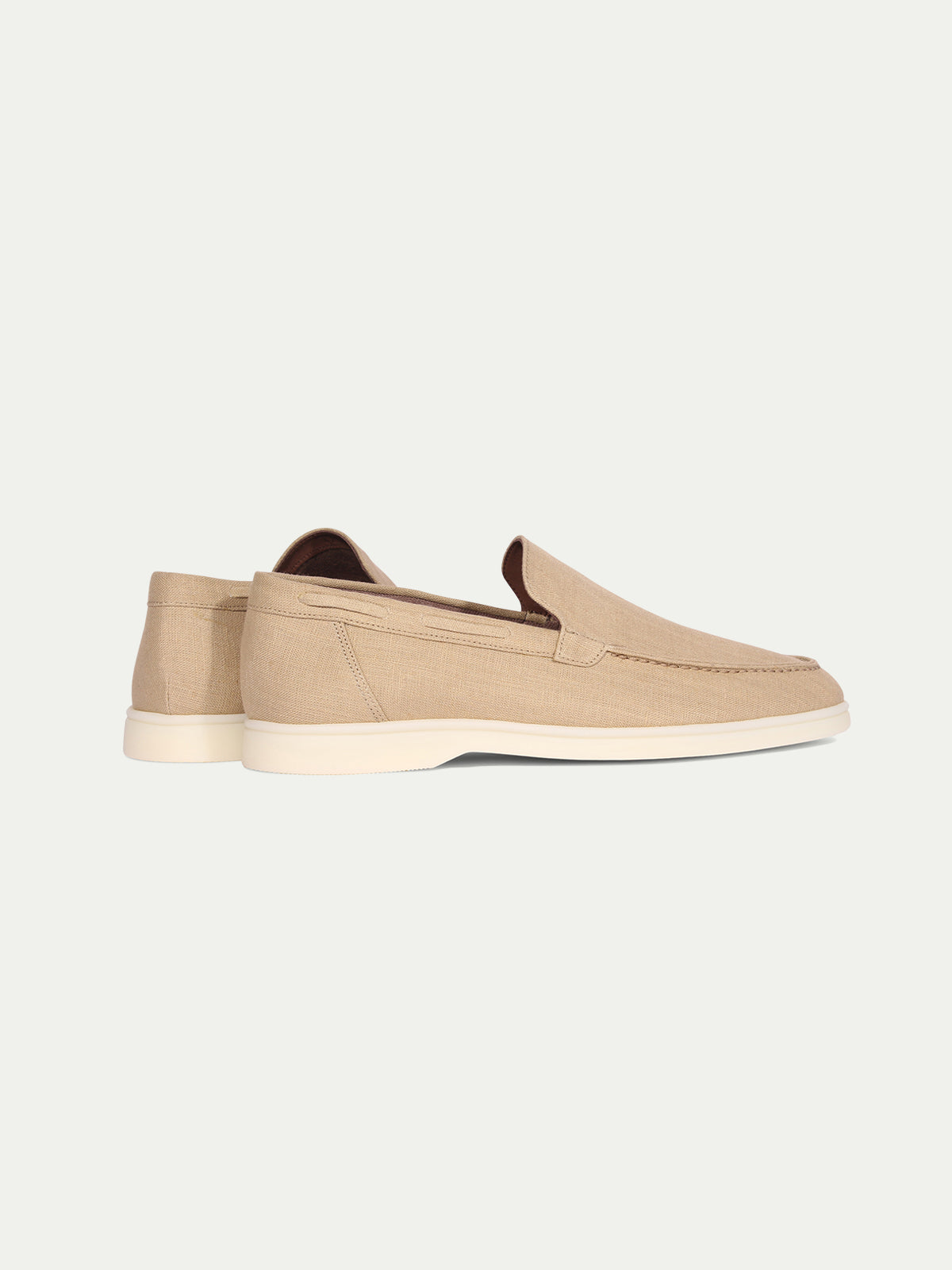 Beige - Linen Yacht Loafers