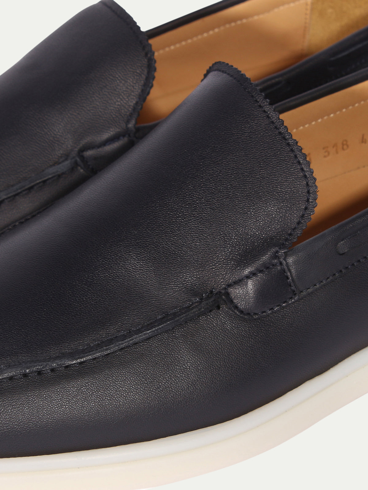 Navy - Leather Yacht Loafers