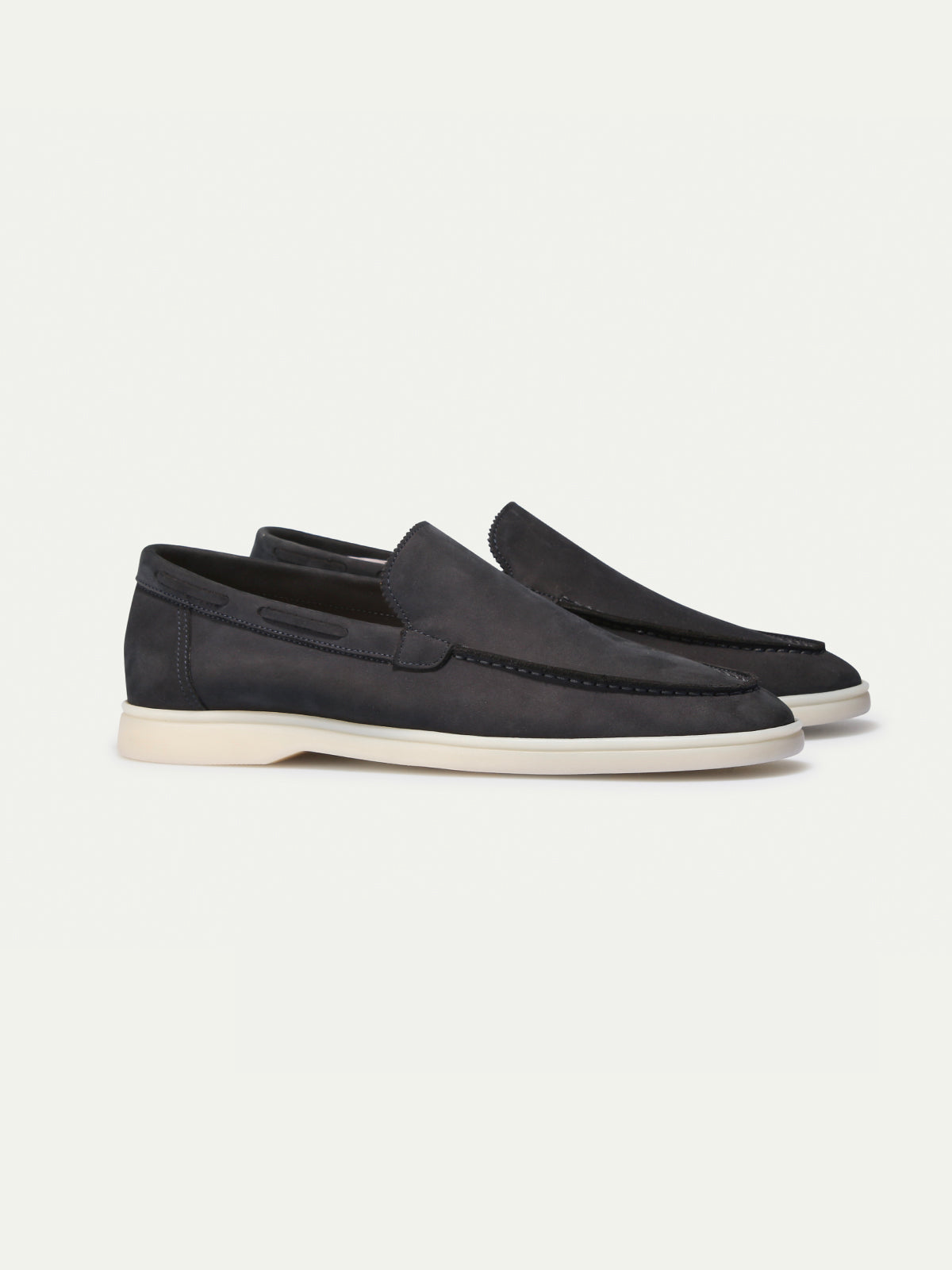 Navy Nubuck - Yacht Loafers
