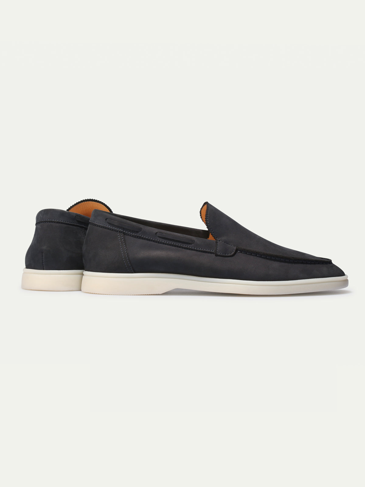 Navy Nubuck - Yacht Loafers