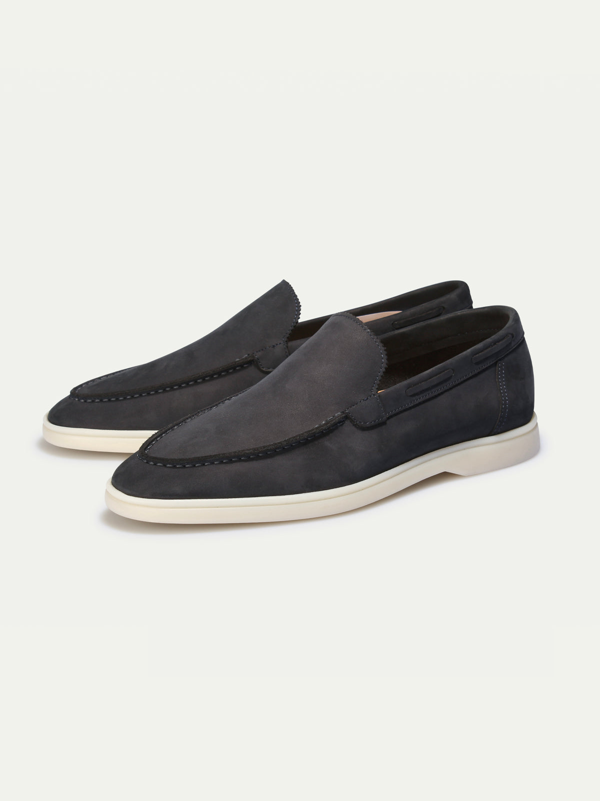 Navy Nubuck - Yacht Loafers