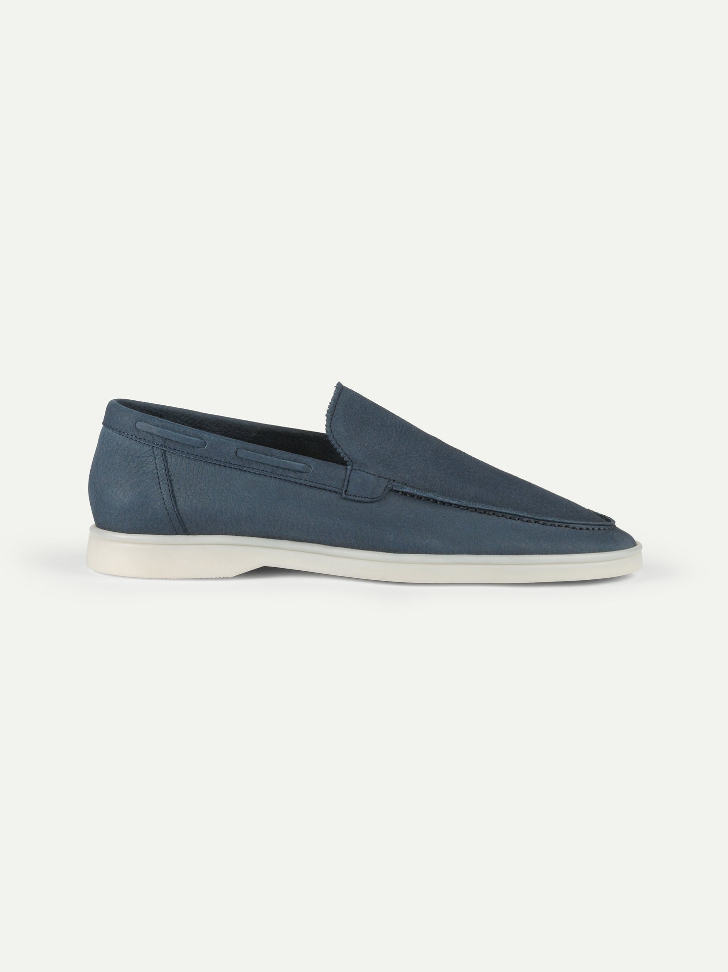 Steel Blue Nubuck - Yacht Loafers