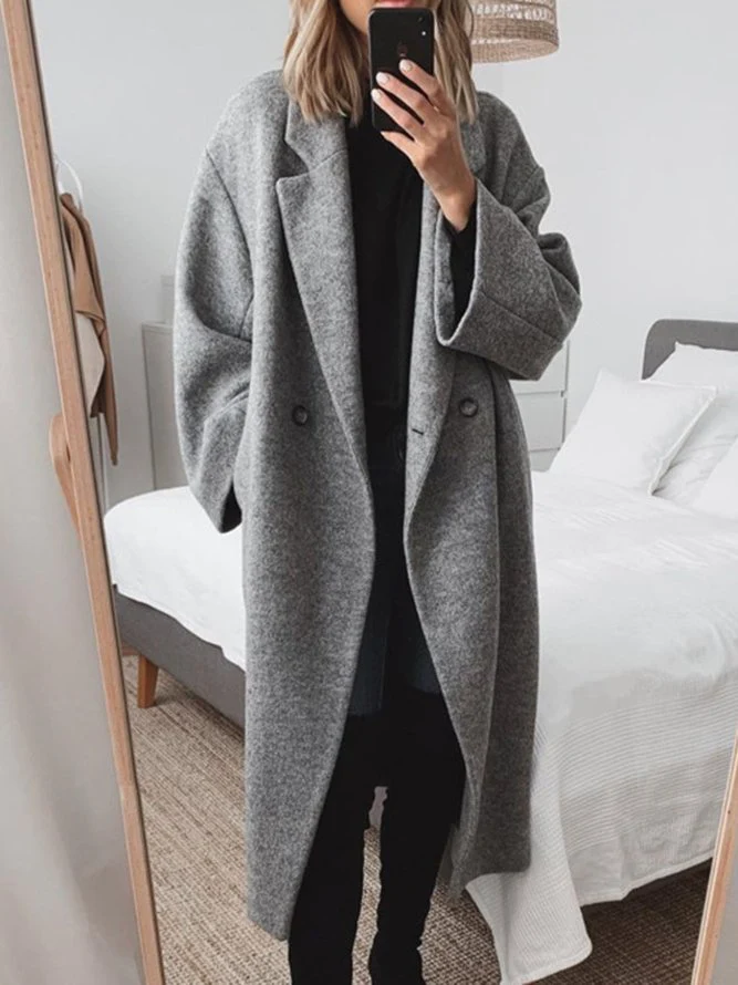 Kylie - Warm long coat for women