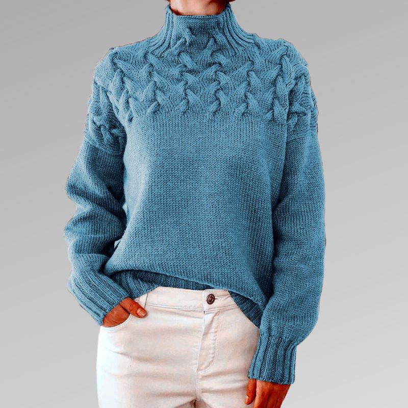 Raquel | Elegant cable knit sweater