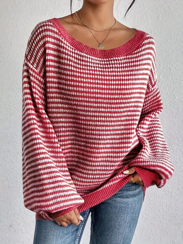 Althea | Loose knit sweater with dropped shoulders