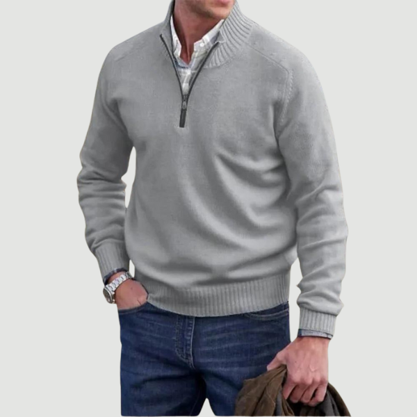 Joshua Cashmere Zip-Up Pullover