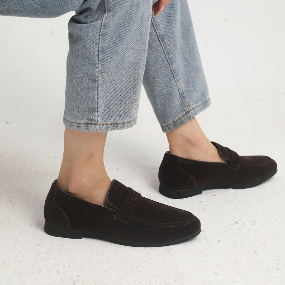 OLD MONEY - SUEDE STRAP LOAFERS