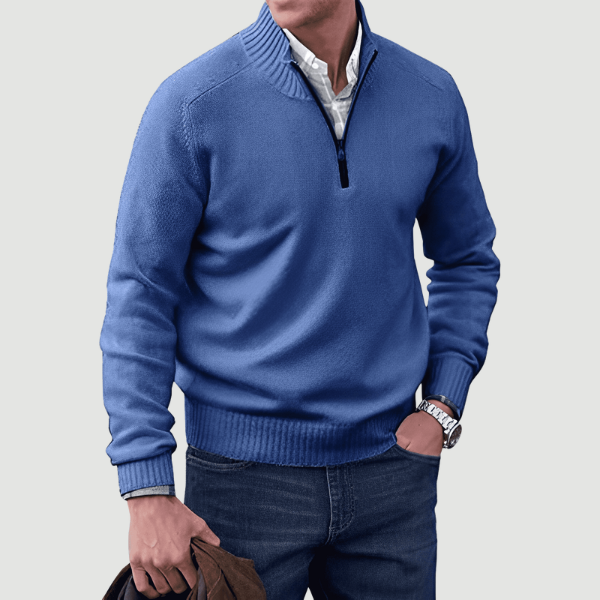 Joshua Cashmere Zip-Up Pullover