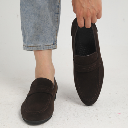 OLD MONEY - SUEDE STRAP LOAFERS