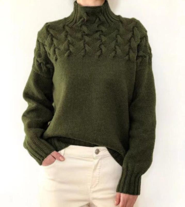 Raquel | Elegant cable knit sweater