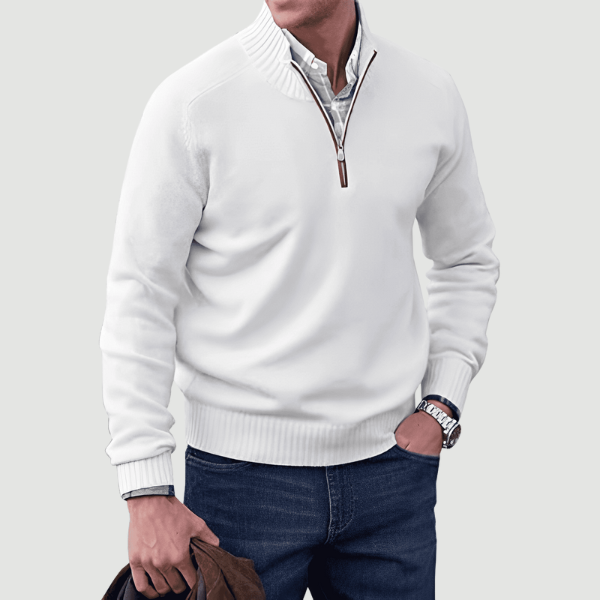 Joshua Cashmere Zip-Up Pullover