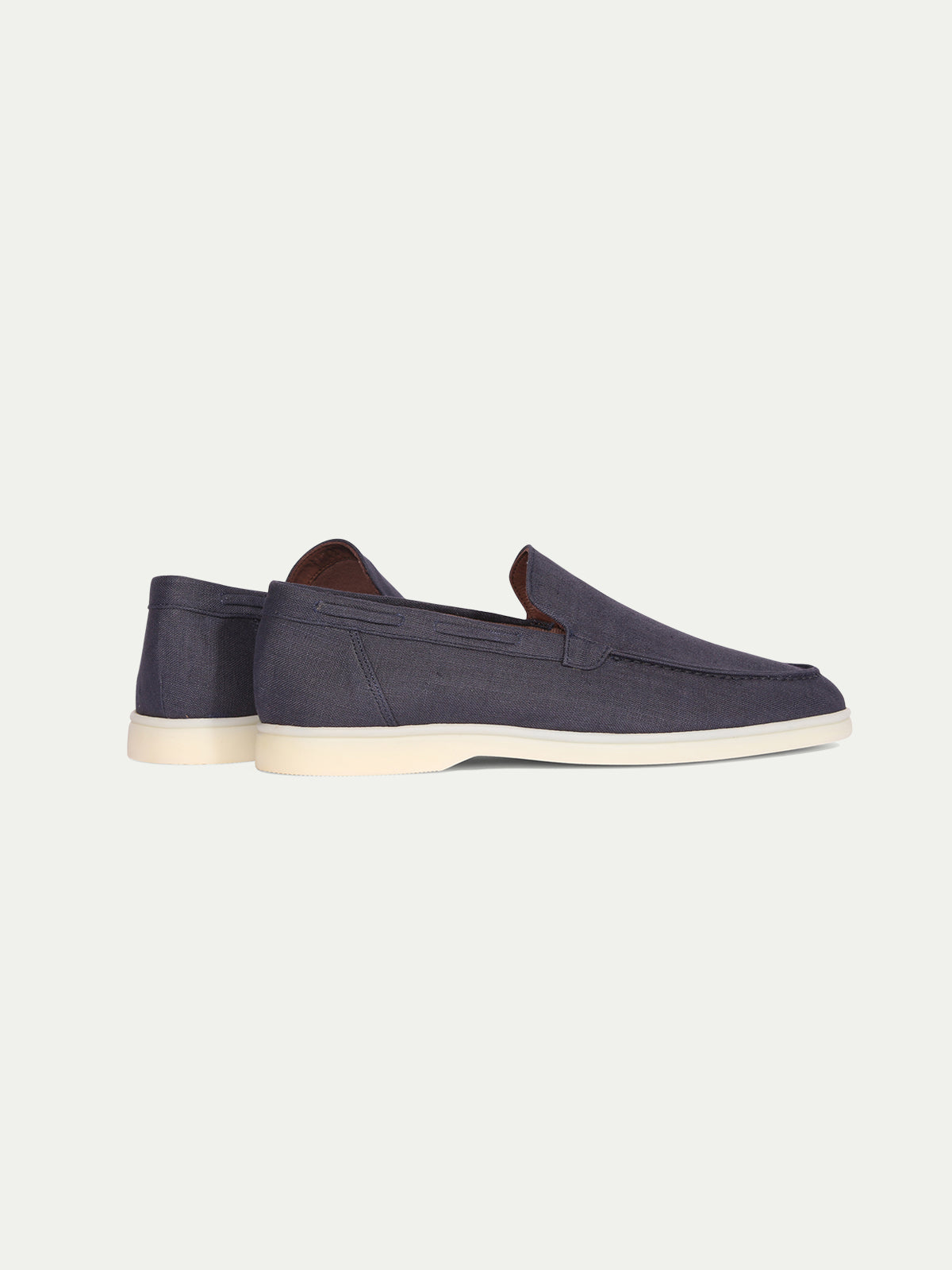Navy - Linen Yacht Loafers