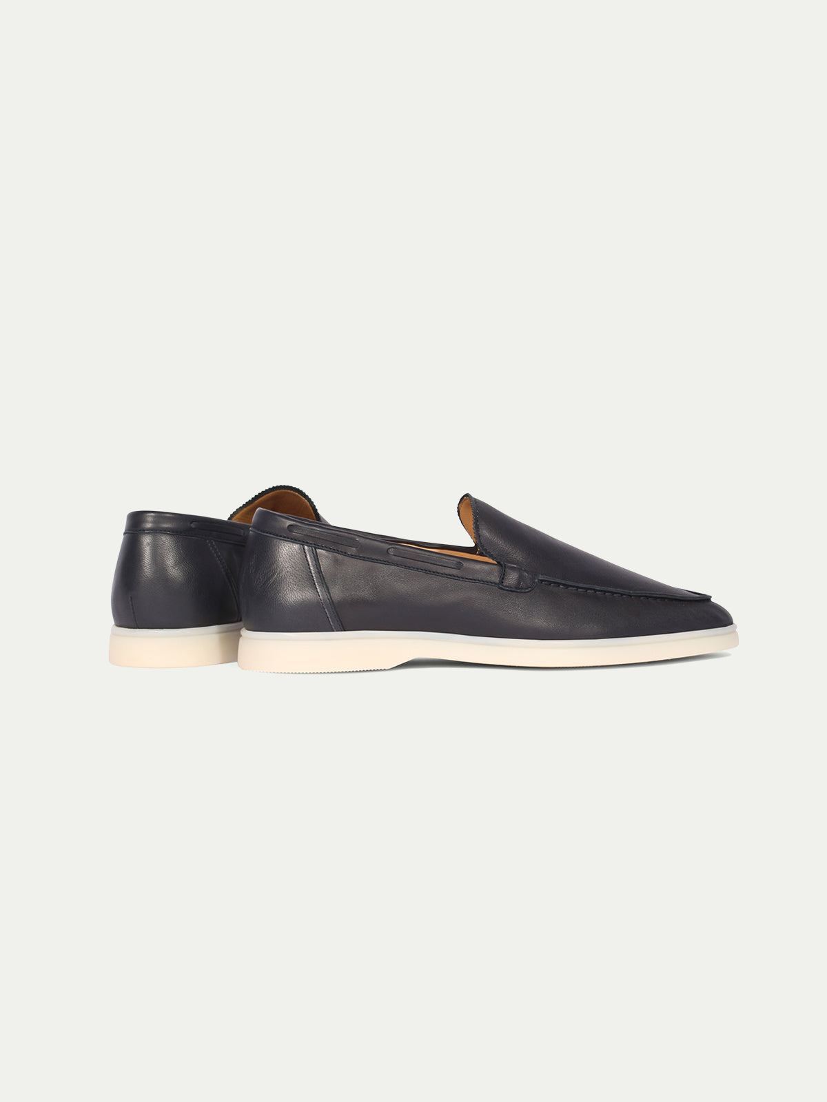 Navy - Leather Yacht Loafers