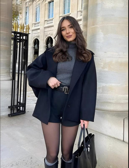 Diana | Oversized autumn wool coat