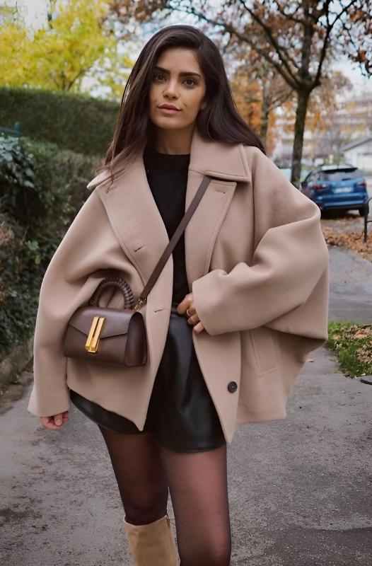 Diana | Oversized autumn wool coat