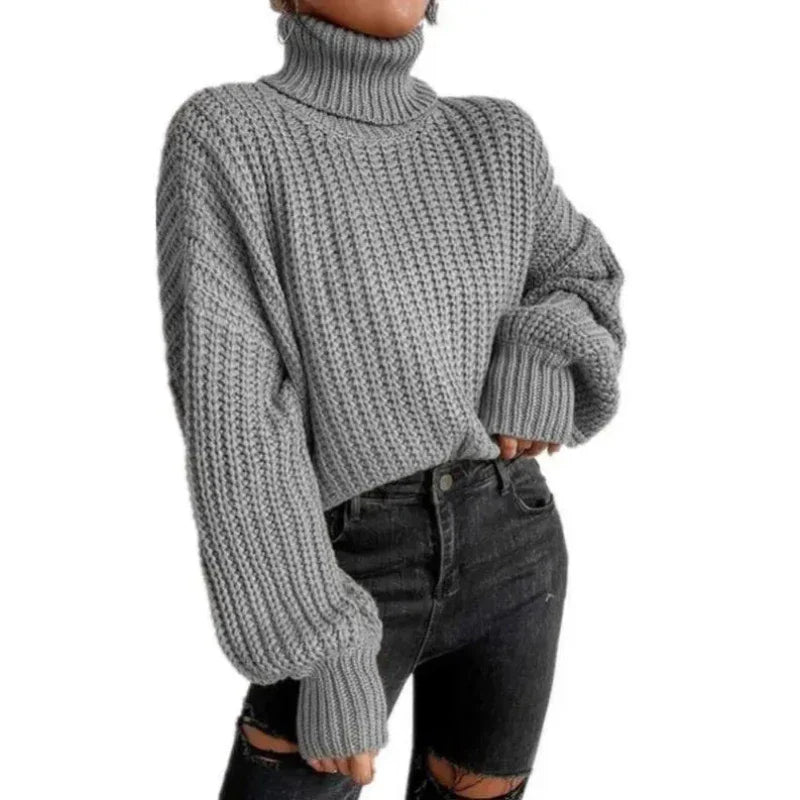 Rhoda | Turtleneck women’s loose sweater