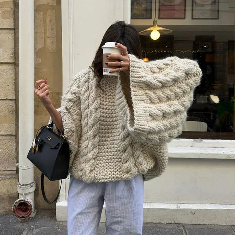 Caroline | Cozy knitted oversized cardigan