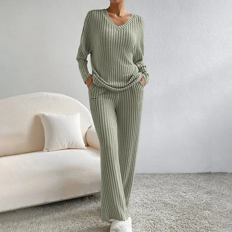 Miya | Rib-knit 2-piece set