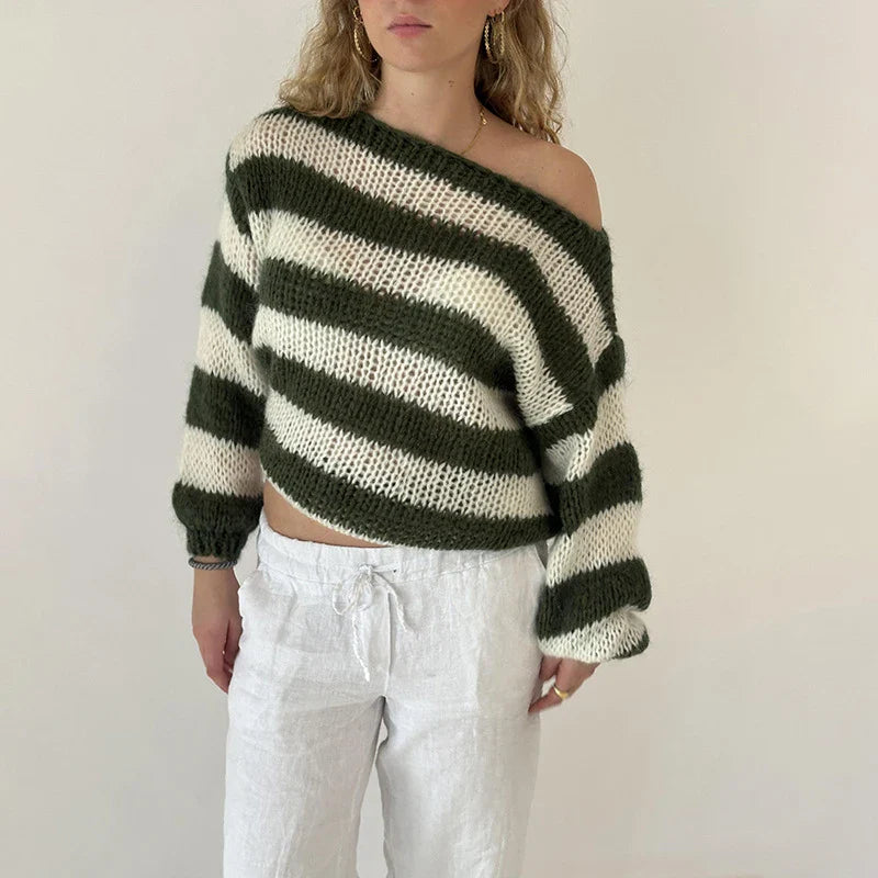 Angel | Casual knitted striped sweater