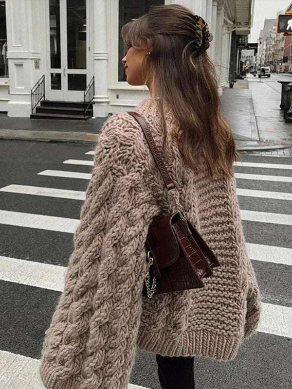 Caroline | Cozy knitted oversized cardigan