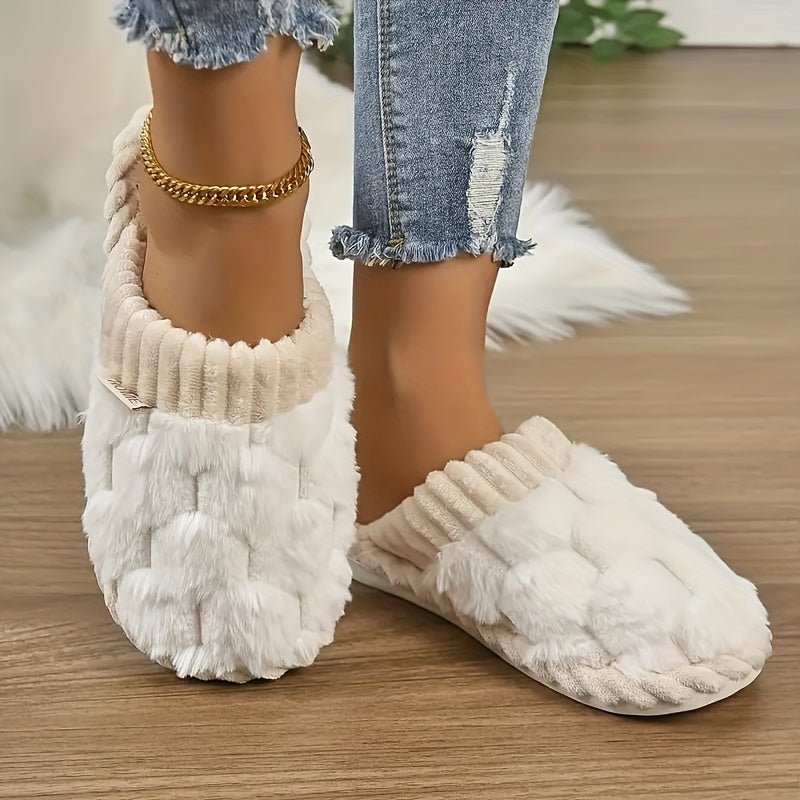 Catherine | Cozy winter fuzzy slippers